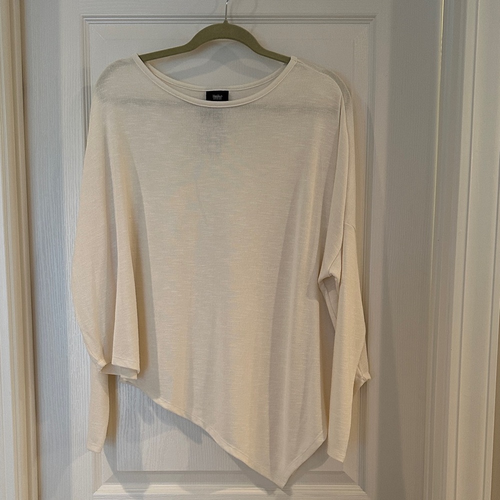 Target Cream Asymmetrical Women's Blouse